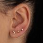 Sparkling Moon Single Flat Back Earring, thumbnail 4 of 8