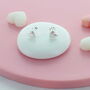 Petite Simple Heart Studs, thumbnail 1 of 2