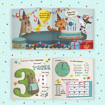Wow You're Three! Birthday Book You Can Send As A Card, 12 of 12