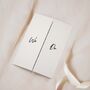 Modern, Simple Gatefold Wedding Invitations, thumbnail 2 of 5