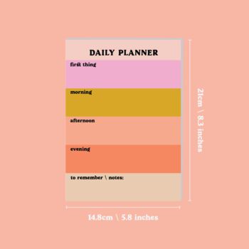 A5 Pastel Block Daily Planner Pad, 5 of 5
