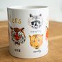'Growlers' Ceramic Animal Mug, thumbnail 3 of 7