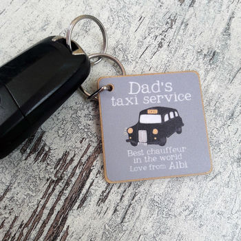 Personalised 'Dad's Taxi' Key Ring, 2 of 8
