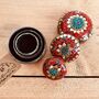 Red Mosaic Trinket Boxes | Set Of Three Or Single Box, thumbnail 5 of 5