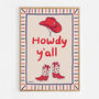 Howdy Y'all Cowgirl Print, thumbnail 6 of 8