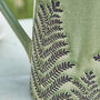 Personalised Fern Green Ceramic Pitcher Vase, thumbnail 4 of 8
