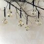 Set Of Six Gold And Black Bauble Set Gold Christmas Decor Gold Baubles, thumbnail 6 of 6