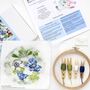 Floral Embroidery Stitch Craft Kit Gift, thumbnail 4 of 4