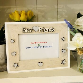 Personalised Best Friends Heart Photo Frame Birthday, 9 of 12