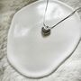 Silver Puffed Heart Necklace, thumbnail 2 of 3