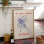 Pasta Love Language Kitchen Print, thumbnail 2 of 2