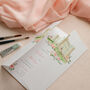 Pink Folded Venue Illustration Wedding Invitation, thumbnail 3 of 9