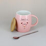 Dog Pastel Pink Or Blue Ceramic Tea Coffee Mug G Decor, thumbnail 5 of 7