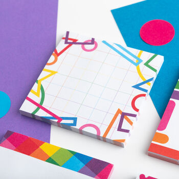 Geometric Shapes Sticky Notes Pad, 3 of 6