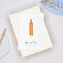 Tower Of Pisa Personalised Engagement Card, thumbnail 9 of 10