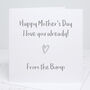 Love From The Bump Mother's Day Card, thumbnail 4 of 4