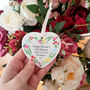 Personalised Mother's Day Floral Heart Decoration, thumbnail 5 of 7
