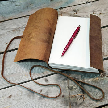 Personalised Buffalo Leather Journal, 5 of 8