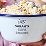 Personalised Sofa Snacks Enamel Bowl, thumbnail 2 of 4