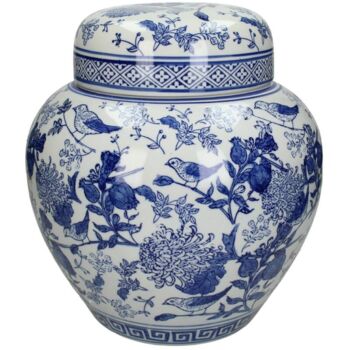 Ginger Jar Pot Kapelle White Blue Porcelain, 3 of 7