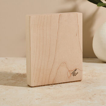 Personalised Photo Block With Engraved Child’s Handwriting, 4 of 7