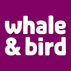 whale and bird logo