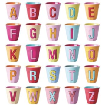Bright Alphabet Melamine Cups, 4 of 7