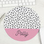 Personalised Dotty Mouse Mat, thumbnail 2 of 4
