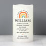 Personalised In Loving Memory Rainbow Candle, thumbnail 3 of 3