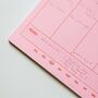 A4 Weekly Planner Pad | Pink And Red, thumbnail 2 of 6