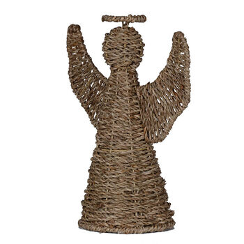 Rattan Angel Christmas Decoration, 2 of 5