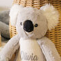 Personalised Koala Soft Toy Teddy Bear Children's Gift, thumbnail 3 of 6