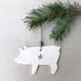 Pig Christmas Tree Decoration, thumbnail 1 of 3