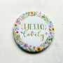 'Hello Lovely' Floral Pocket Mirror, thumbnail 1 of 2