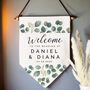 Personalised Floral Leaf Hanging Banner, thumbnail 3 of 5