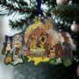 Wooden Dog Nativity Christmas Tree Decorations, thumbnail 1 of 5