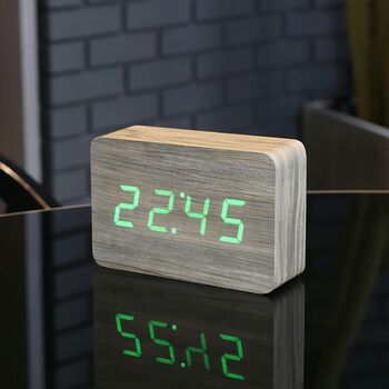 Brick Ash Click Clock Green LED, 2 of 4