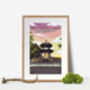 Battersea Park London Travel Poster Art Print, thumbnail 4 of 7