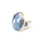 Sapphire Gemstone Ring Set In 9 Ct Gold And Silver, thumbnail 3 of 6