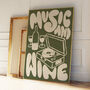 Music And Wine Print, thumbnail 5 of 10