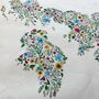 Illustrated Tote Bag, Floral Map Of The UK And Ireland, thumbnail 4 of 9