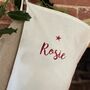 Personalised Embroidered Christmas Stocking, thumbnail 3 of 4