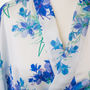 Personalised Luxury Blue Watercolour Dressing Gown, thumbnail 6 of 7