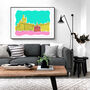Castlegate, Aberdeen Colour Pop Art Print, thumbnail 3 of 3