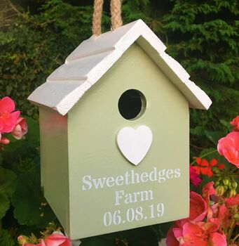 Personalised Heart Birdhouse, 2 of 7