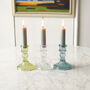 Coloured Cut Glass Candle Stick, thumbnail 6 of 8