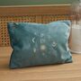Personalised Zodiac Large Teal Velvet Bag, thumbnail 1 of 3