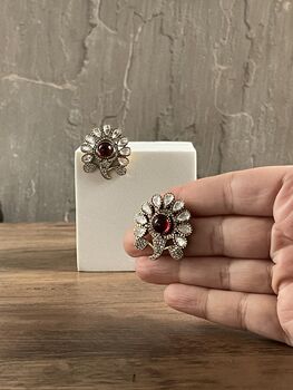 Gloria Polki Statement Studs | Birthday Gift For Her, 4 of 7