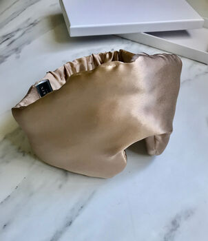 Supersized Silk Eye Mask In Baby Fawn, 4 of 4