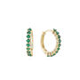 Mimi Green Gold Original Huggie Earrings, thumbnail 1 of 2